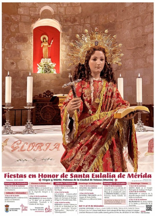 Fiestas patronales en honor a Santa Eulalia de Mérida 2024 Totana